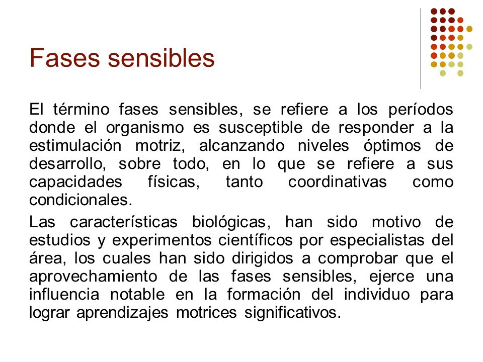 Fases sensibles