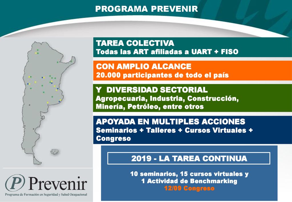 10 seminarios, 15 cursos virtuales y 1 Actividad de Benchmarking