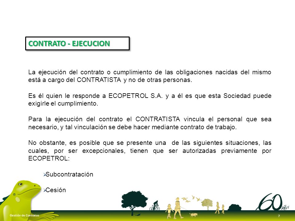 CONTRATO - EJECUCION