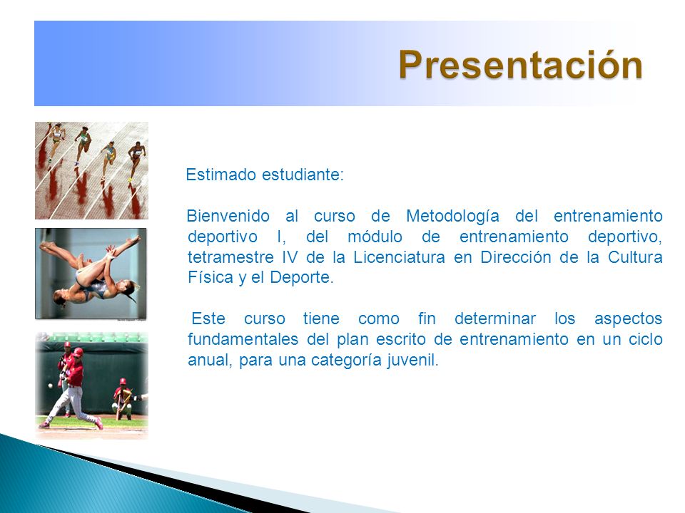 Presentación Estimado estudiante: