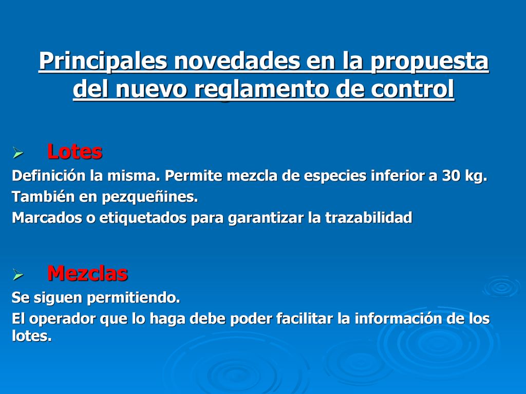 Principales novedades en la propuesta del nuevo reglamento de control