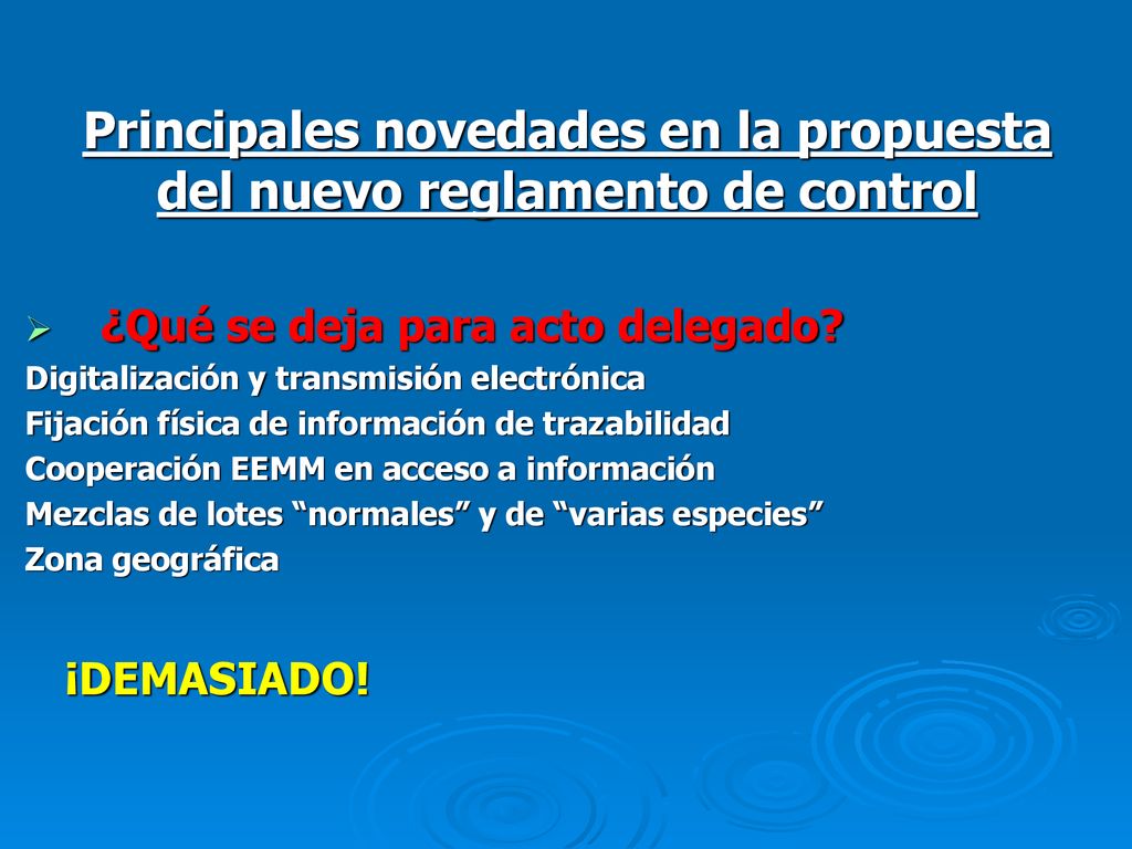 Principales novedades en la propuesta del nuevo reglamento de control