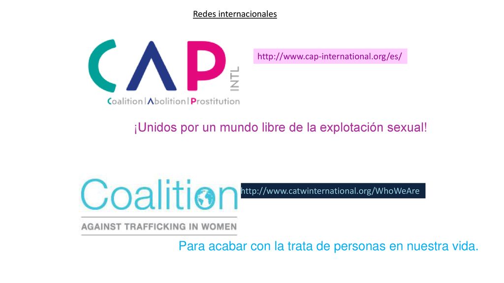¡Unidos por un mundo libre de la explotación sexual!