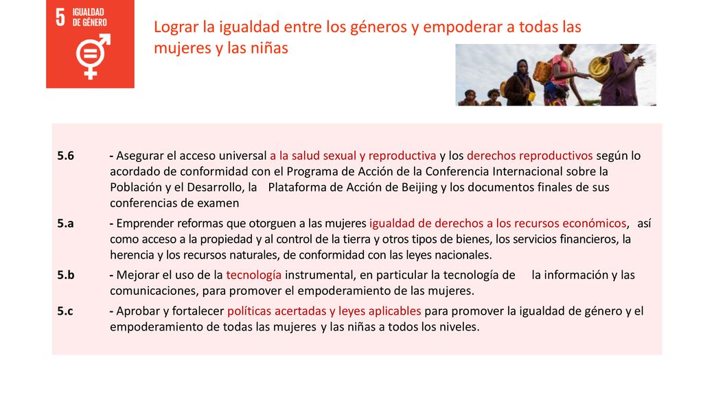 Lograr la igualdad entre los géneros y empoderar a todas las mujeres y las niñas