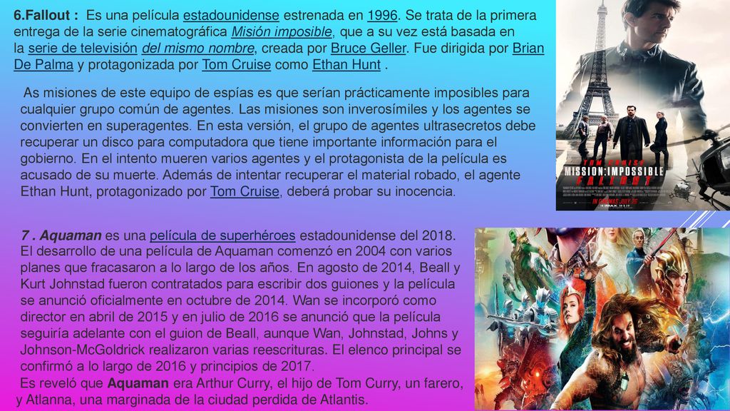 6. Fallout : Es una película estadounidense estrenada en 1996