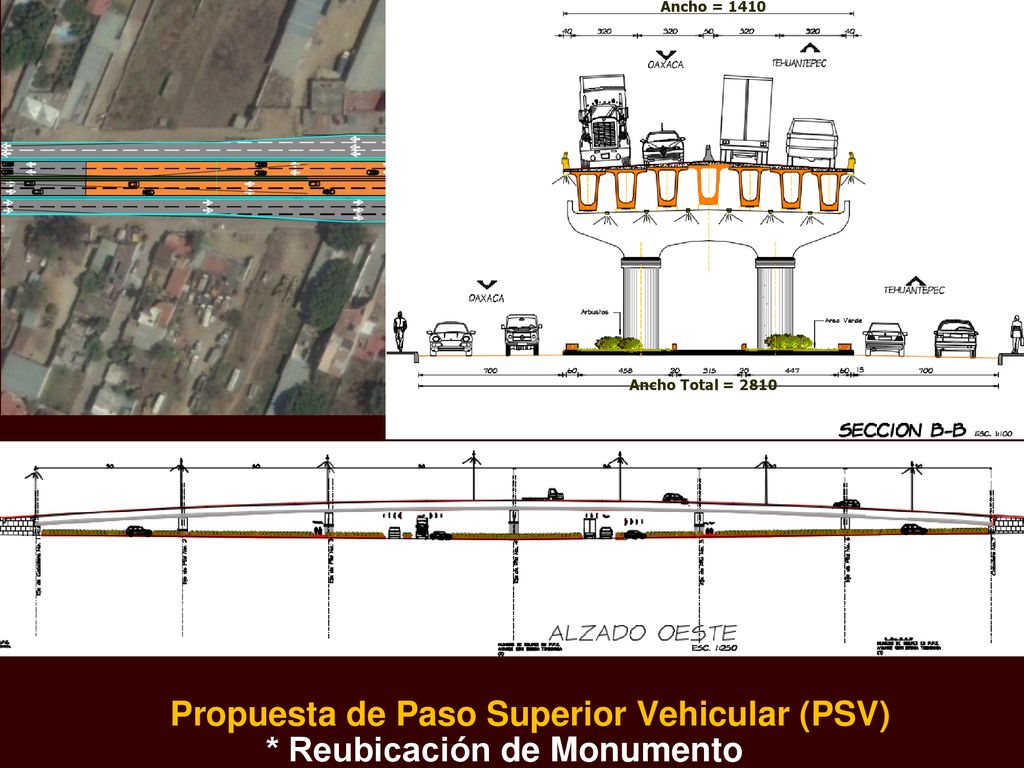 Propuesta de Paso Superior Vehicular (PSV) * Reubicación de Monumento