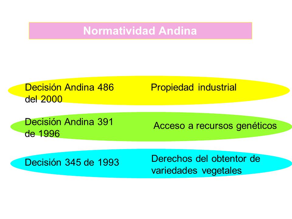 Normatividad Andina Decisión Andina 486 del 2000 Propiedad industrial