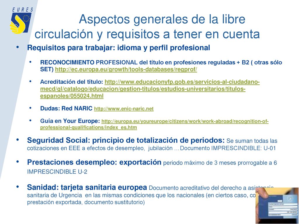 Aspectos generales de la libre circulación y requisitos a tener en cuenta