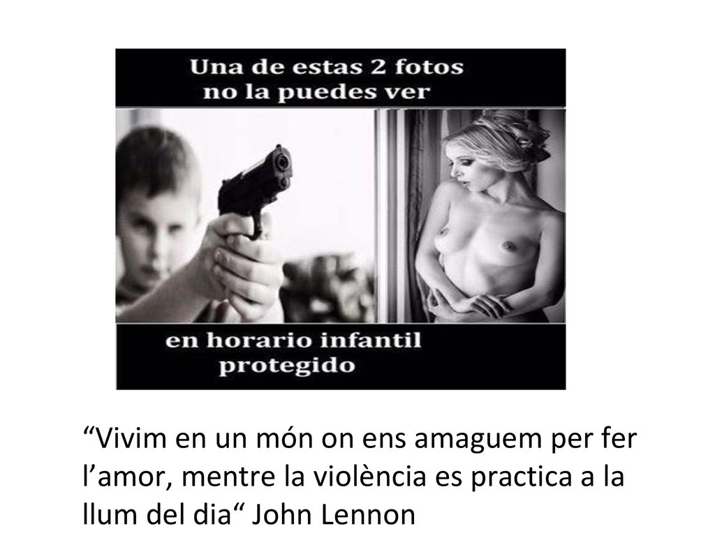 Vivim en un món on ens amaguem per fer l’amor, mentre la violència es practica a la llum del dia John Lennon