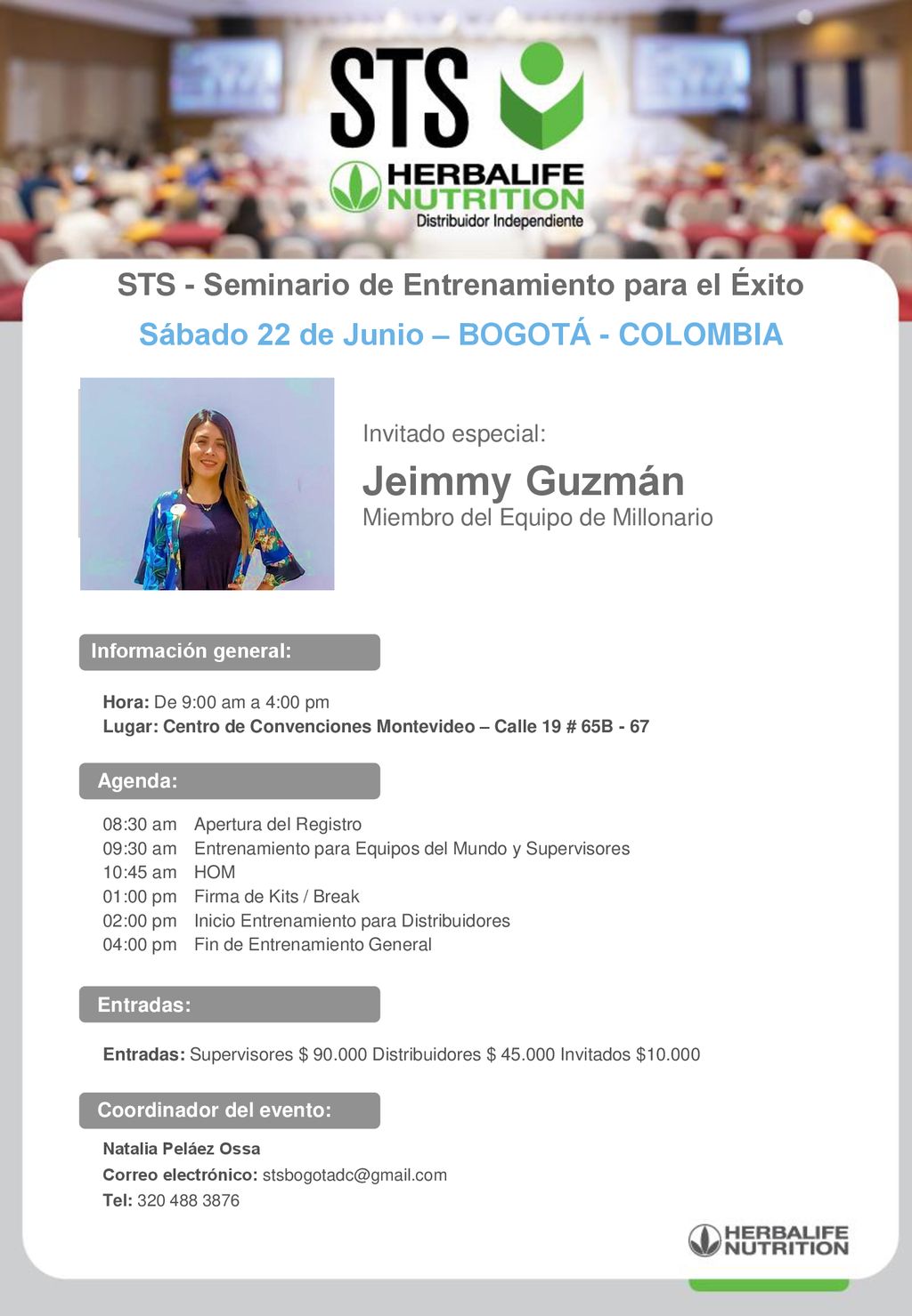 Jeimmy Guzmán STS - Seminario de Entrenamiento para el Éxito