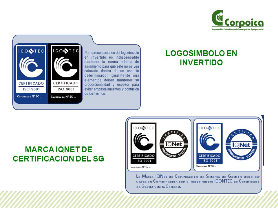 LOGOSIMBOLO EN INVERTIDO MARCA IQNET DE CERTIFICACION DEL SG