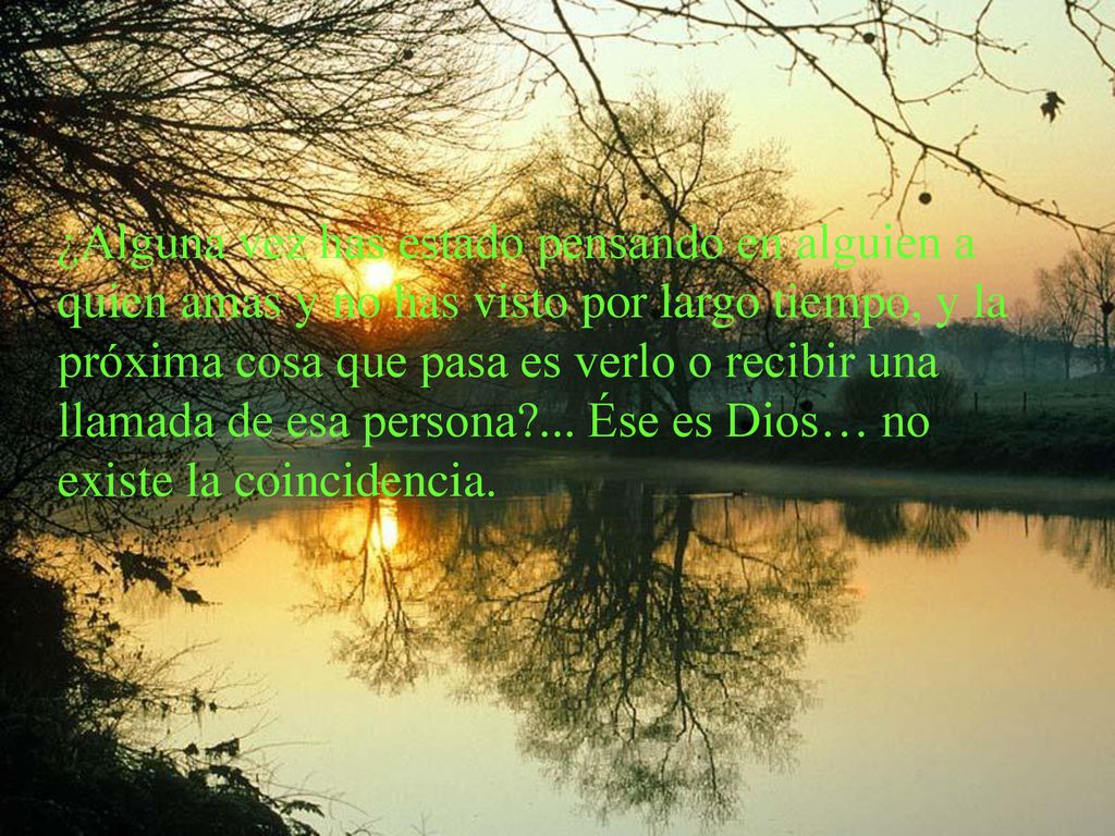 ¿Alguna vez has estado pensando en alguien a quien amas y no has visto por largo tiempo, y la próxima cosa que pasa es verlo o recibir una llamada de esa persona ...