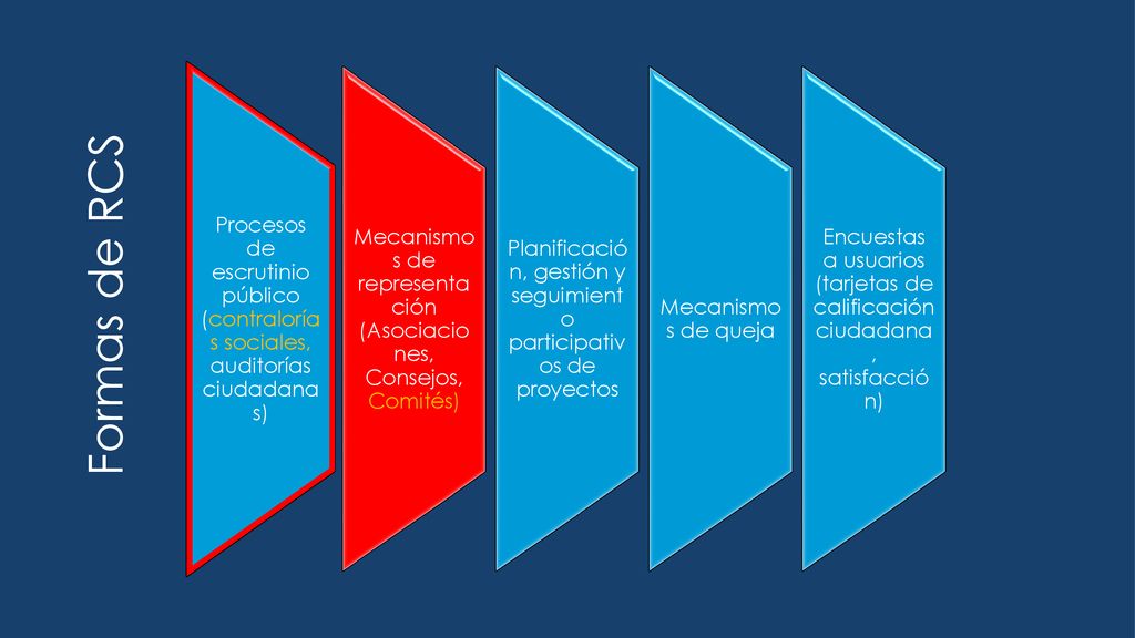 Procesos de escrutinio público (contralorías sociales, auditorías ciudadanas)