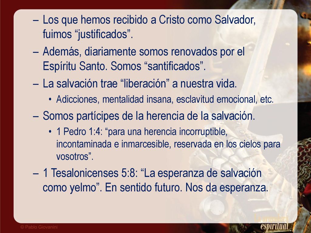 Los que hemos recibido a Cristo como Salvador, fuimos justificados .