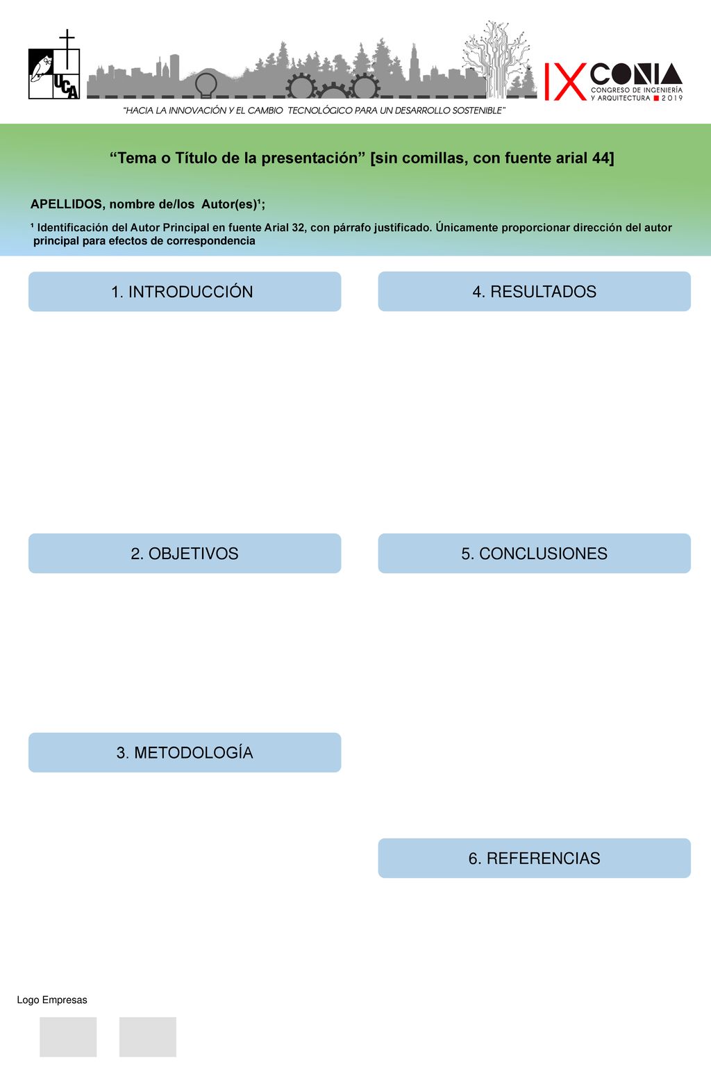 Tema o Título de la presentación [sin comillas, con fuente arial 44]