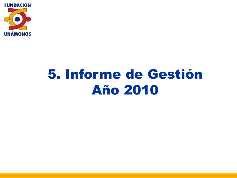 5. Informe de Gestión Año 2010
