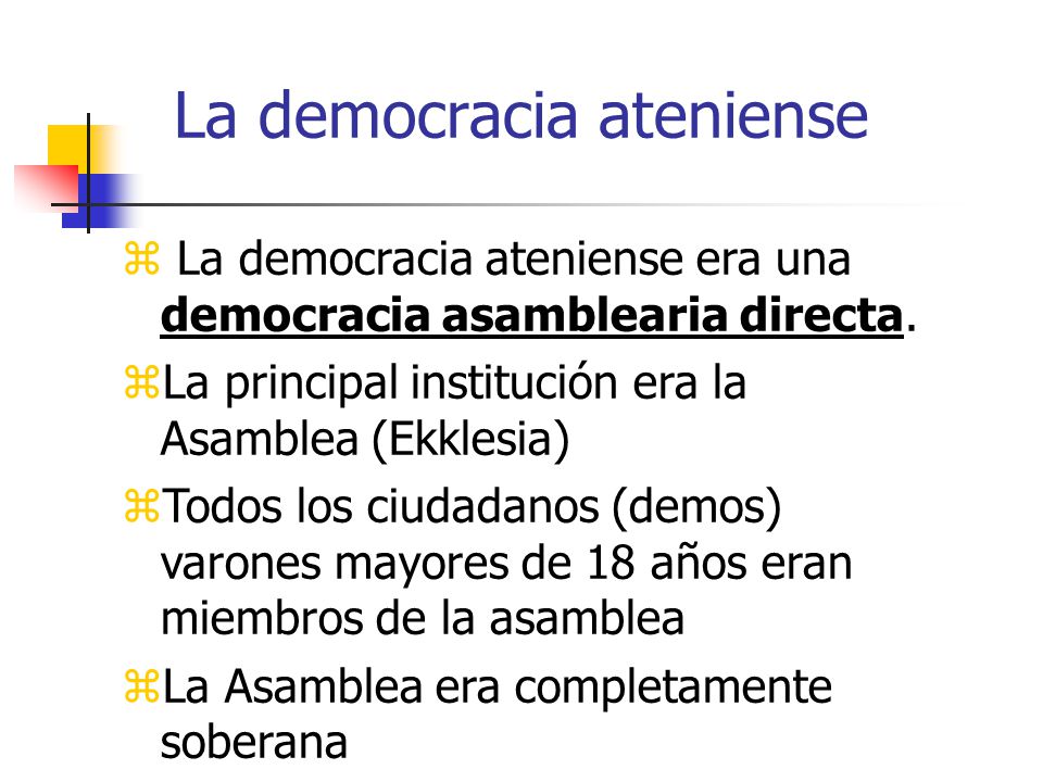 La democracia ateniense