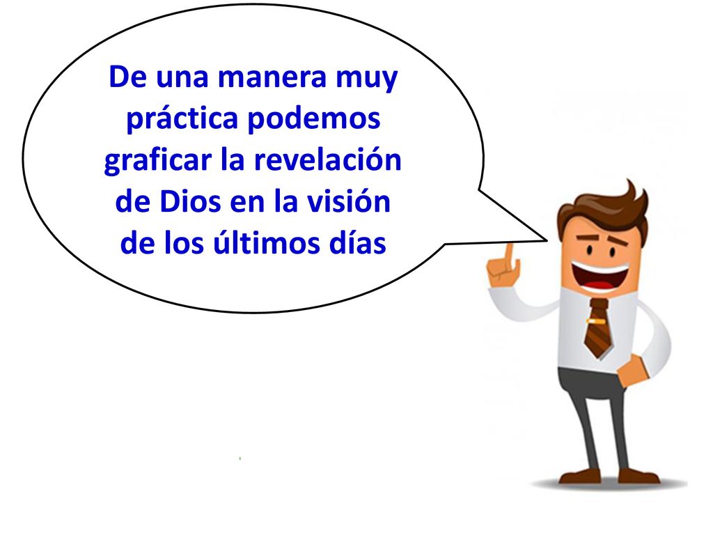 De una manera muy práctica podemos graficar la revelación de Dios en la visión de los últimos días