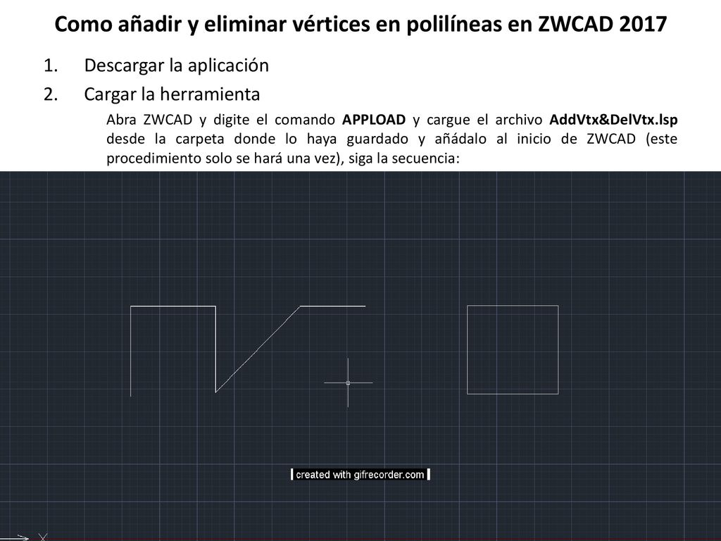 Como añadir y eliminar vértices en polilíneas en ZWCAD 2017