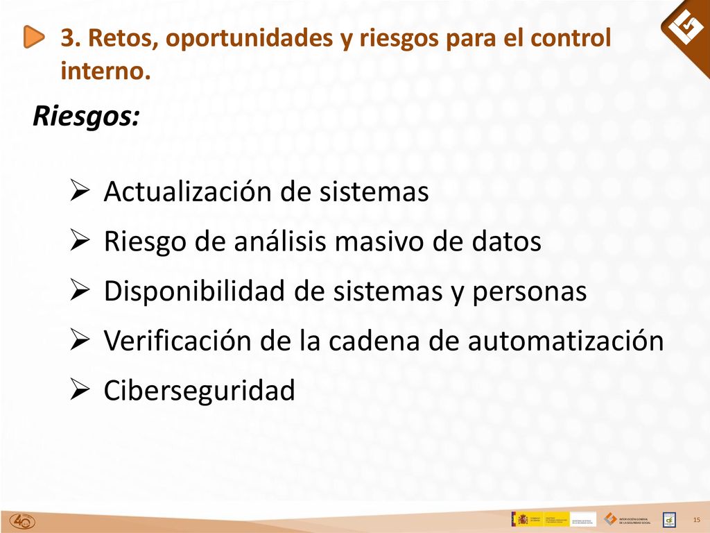 3. Retos, oportunidades y riesgos para el control interno.