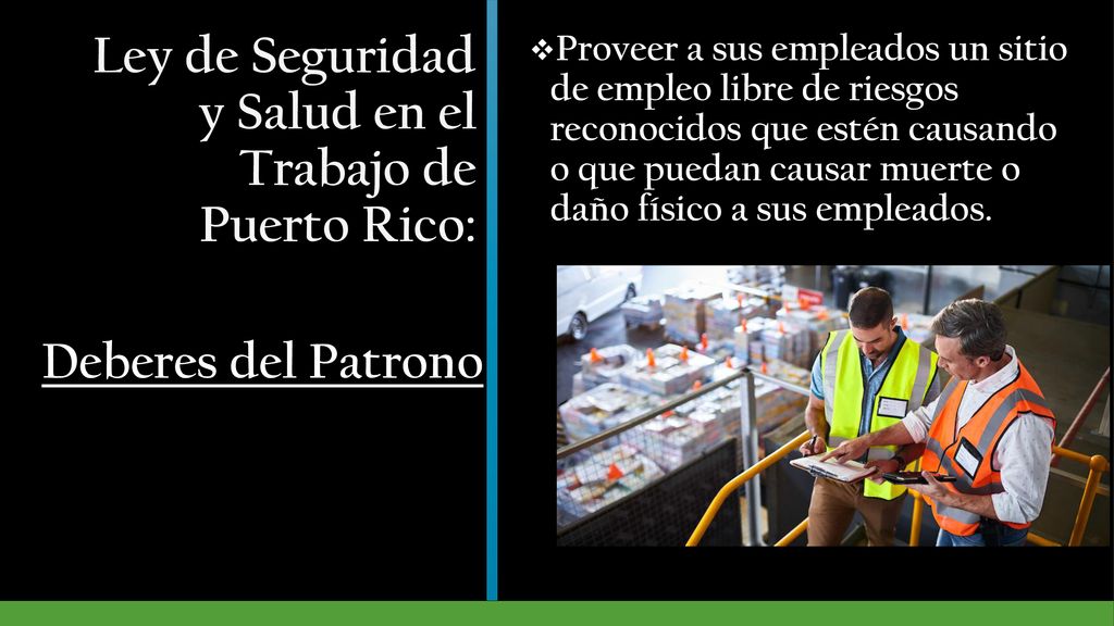 Ley de Seguridad y Salud en el Trabajo de Puerto Rico: