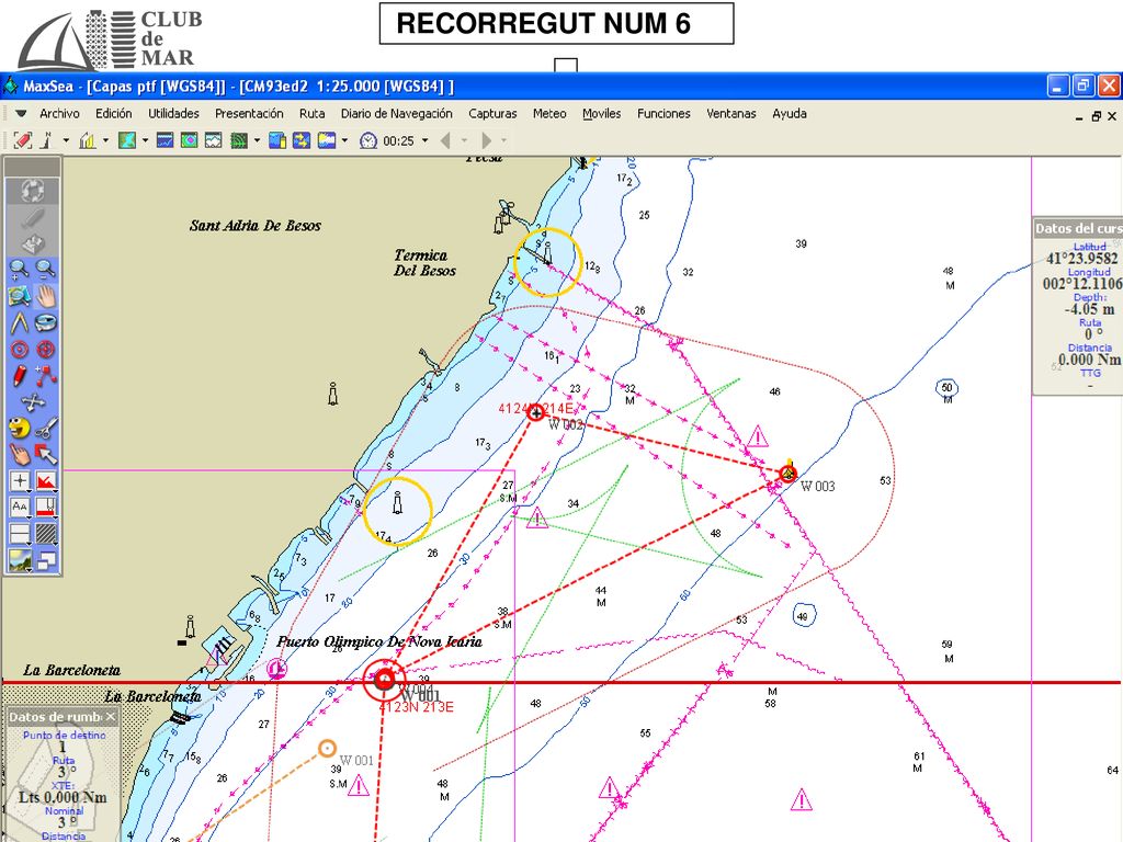 RECORREGUT NUM SORTIDA – 1 – 2 – ARRIBADA