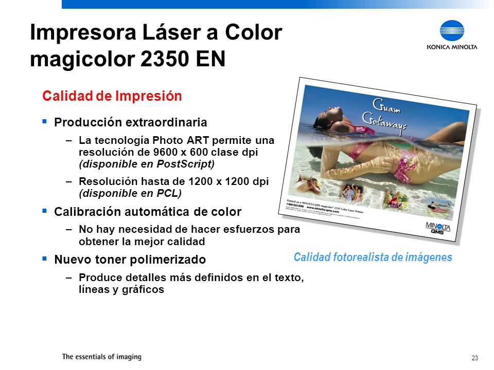 Impresora Láser a Color magicolor 2350 EN