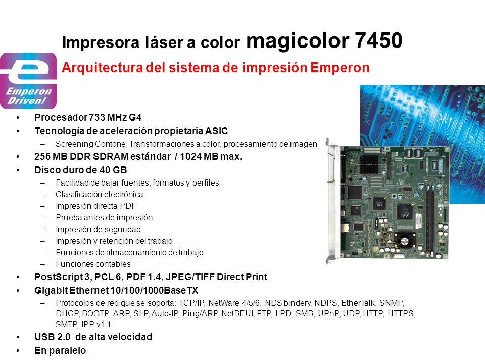 Impresora láser a color magicolor 7450