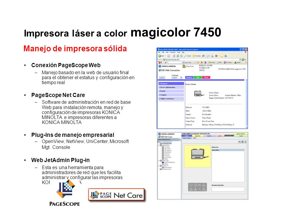 Impresora láser a color magicolor 7450