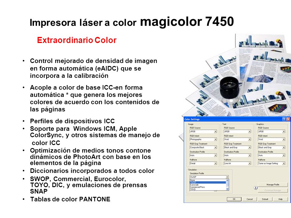 Impresora láser a color magicolor 7450