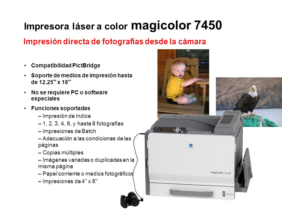 Impresora láser a color magicolor 7450