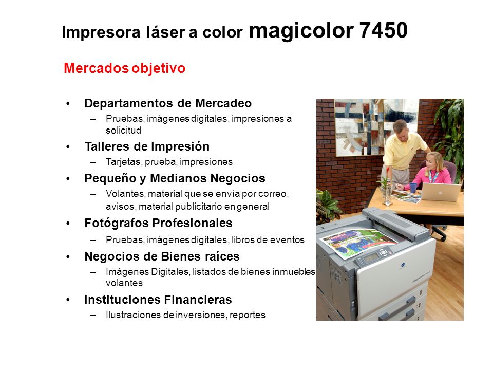 Impresora láser a color magicolor 7450