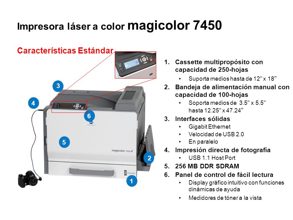 Impresora láser a color magicolor 7450