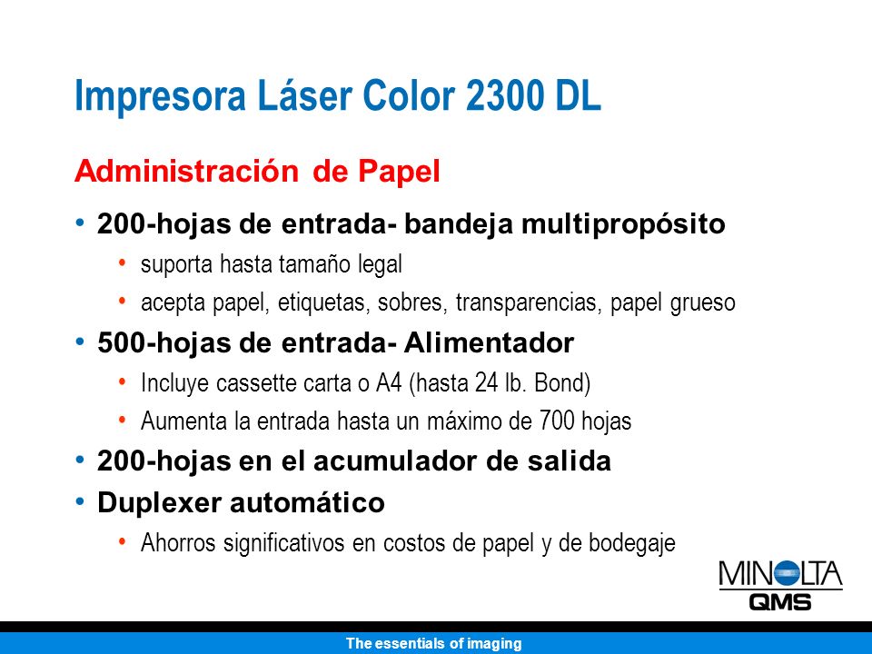 Impresora Láser Color 2300 DL