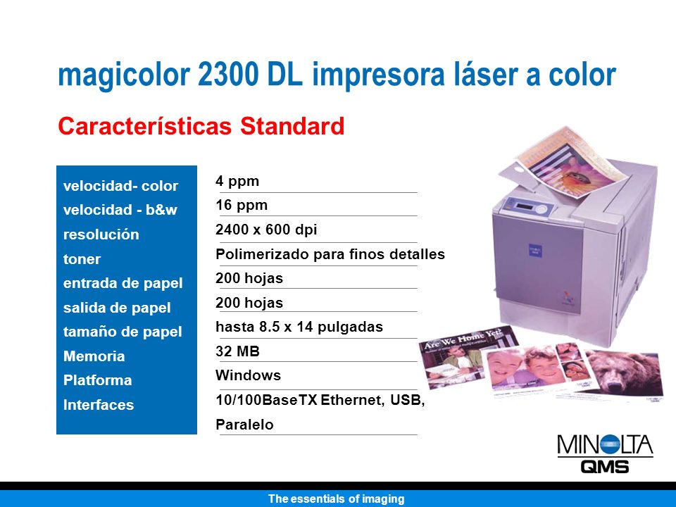 magicolor 2300 DL impresora láser a color