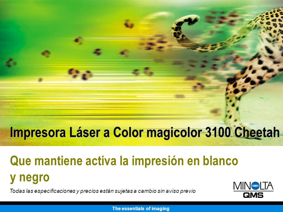 Impresora Láser a Color magicolor 3100 Cheetah
