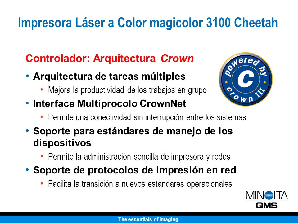 Impresora Láser a Color magicolor 3100 Cheetah