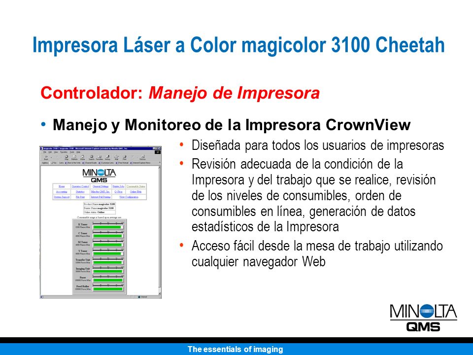 Impresora Láser a Color magicolor 3100 Cheetah