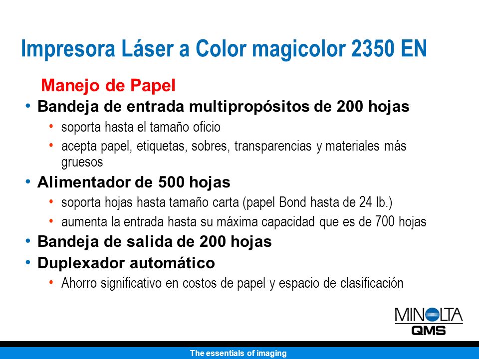 Impresora Láser a Color magicolor 2350 EN