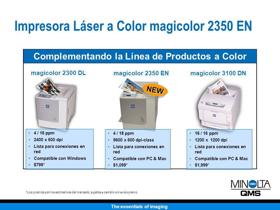 Complementando la Línea de Productos a Color