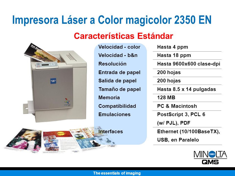 Impresora Láser a Color magicolor 2350 EN