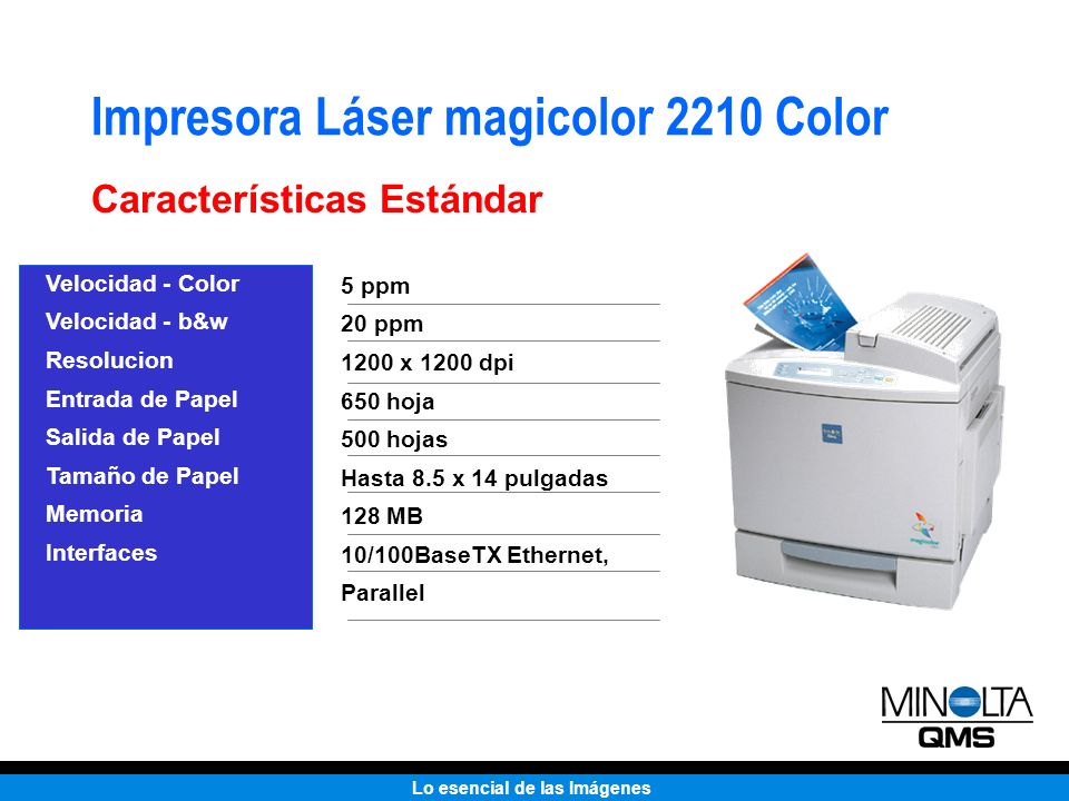 Impresora Láser magicolor 2210 Color