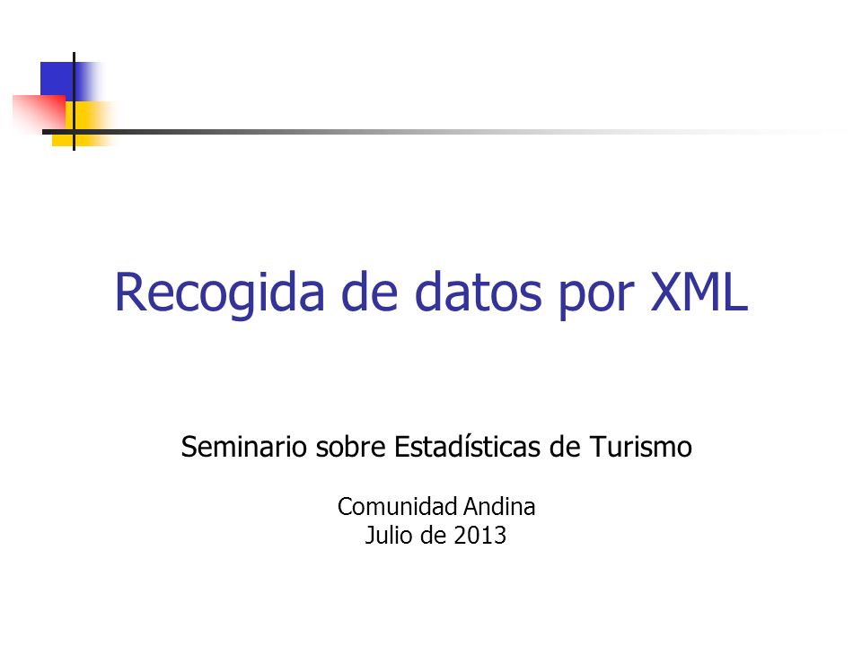 Recogida de datos por XML