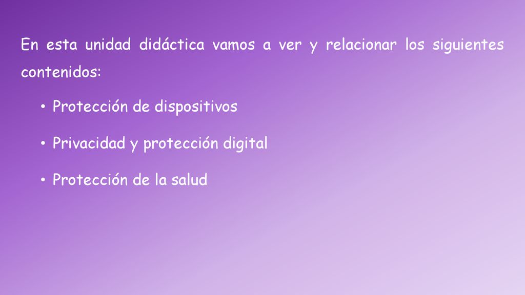 En esta unidad didáctica vamos a ver y relacionar los siguientes contenidos: