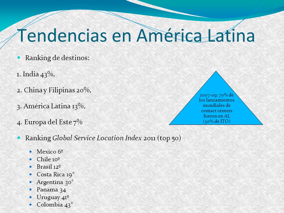 Tendencias en América Latina