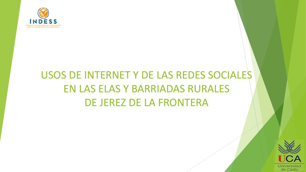 USOS DE INTERNET Y DE LAS REDES SOCIALES EN LAS ELAS Y BARRIADAS RURALES