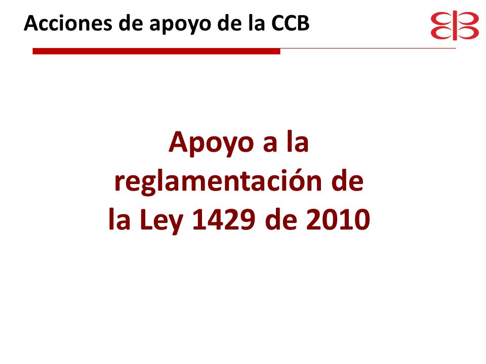 Apoyo a la reglamentación de la Ley 1429 de 2010