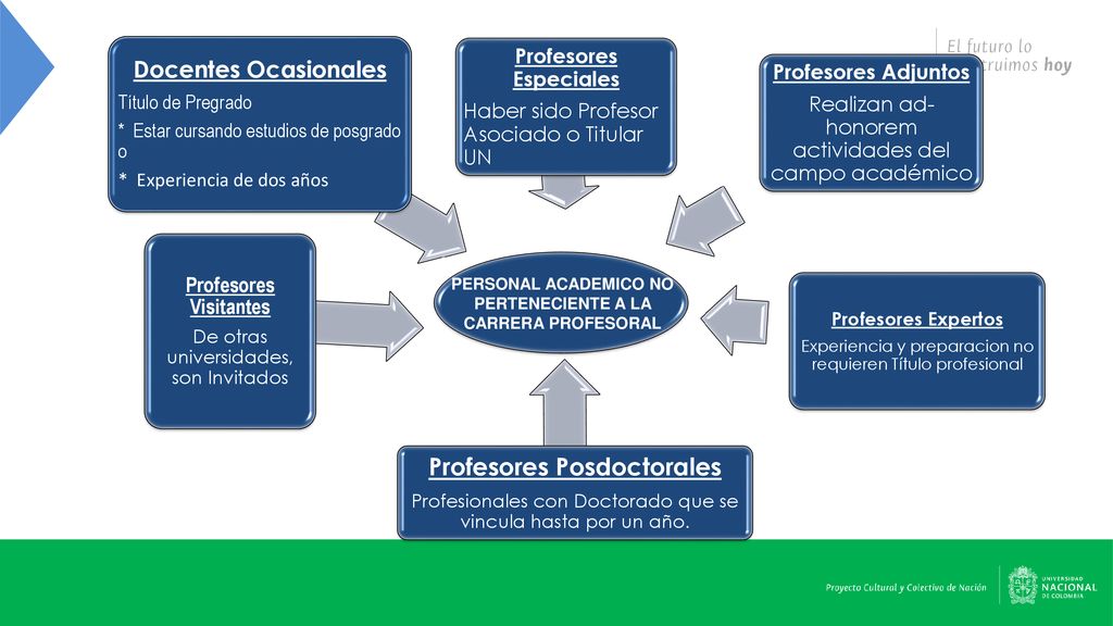 Profesores Especiales Profesores Posdoctorales Profesores Visitantes