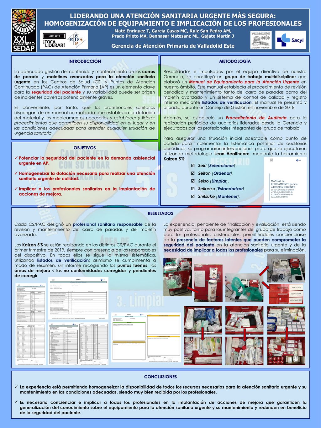 LIDERANDO UNA ATENCIÓN SANITARIA URGENTE MÁS SEGURA: HOMOGENIZACIÓN DE EQUIPAMIENTO E IMPLICACIÓN DE LOS PROFESIONALES