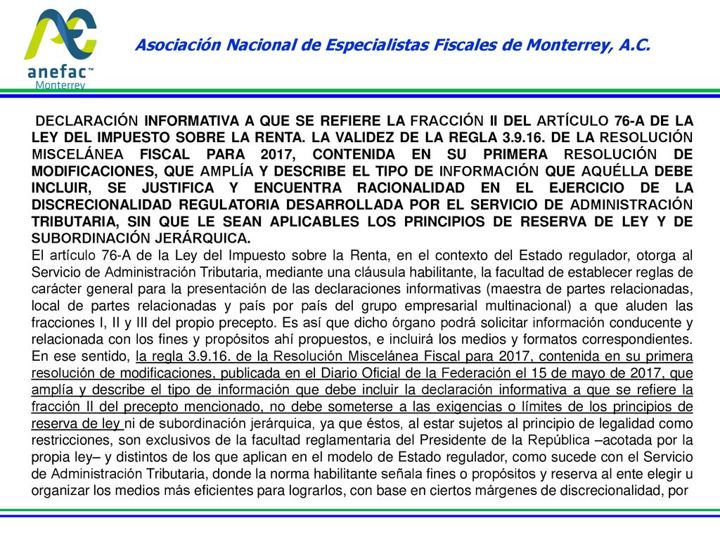Asociación Nacional de Especialistas Fiscales de Monterrey, A.C.